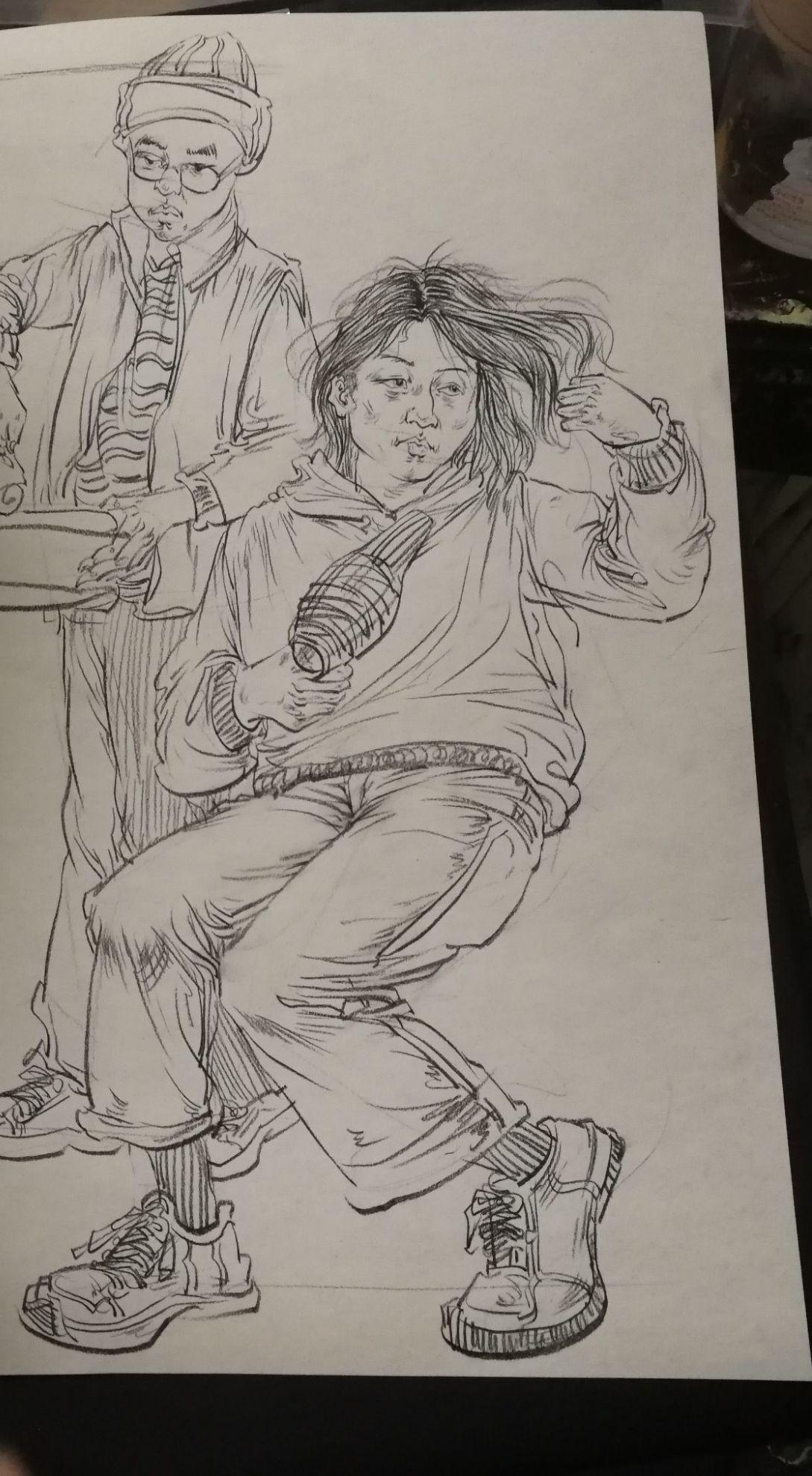 还有两个月联考,线性速写画成这样,需要怎么练?