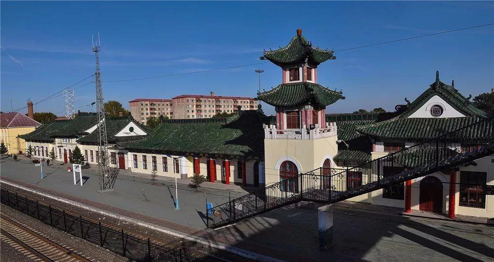 双城堡火车站黑龙江最具特色的中式风格火车站