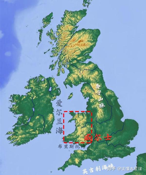 地处不列颠岛中部偏西的威尔士半岛,南临布里斯托尔海峡,西濒