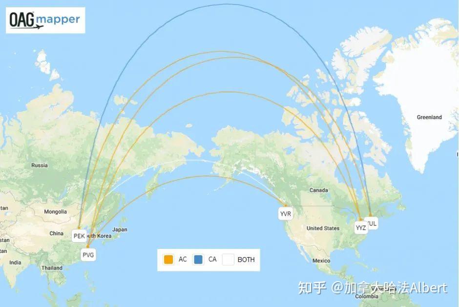 加拿大与俄罗斯互关领空会影响往返中国航班吗