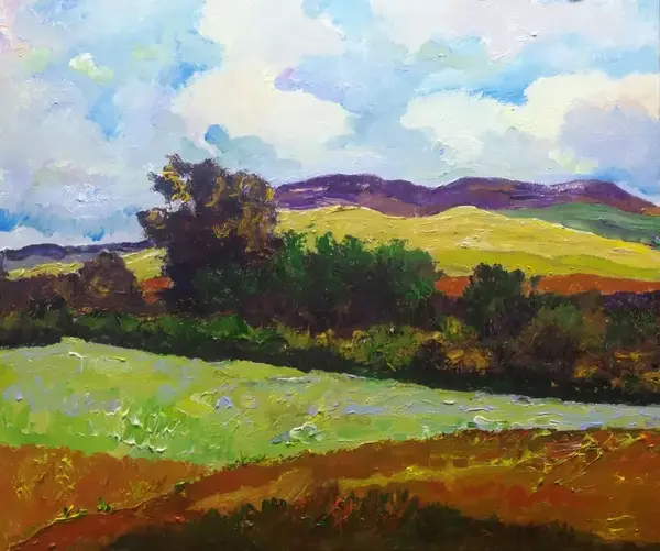 徐方‖丙烯‖风景2‖90cm×70cm‖2018