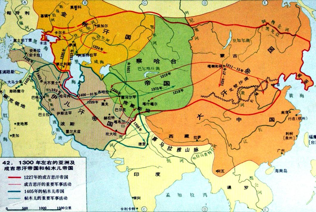 蒙古"四大汗国"——察合台汗国的结局,还是把印度给灭