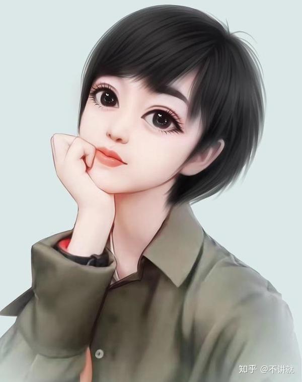成熟稳重有气质的手绘女生头像,真的超美!
