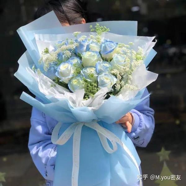 【抖音热火鲜花】密西根碎冰蓝玫瑰