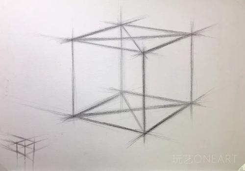 艺考优选美术艺考生零基础学习素描几何体第四课:立方体结构素描详解