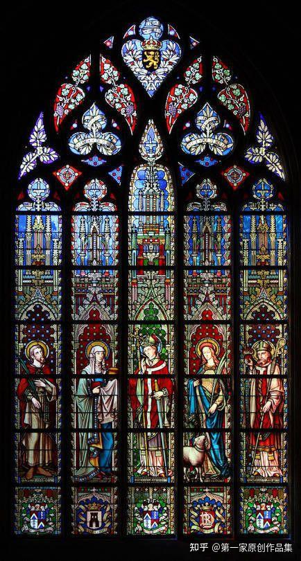 灵感来源 比利时萨布隆圣母教堂的玻璃花窗 知乎