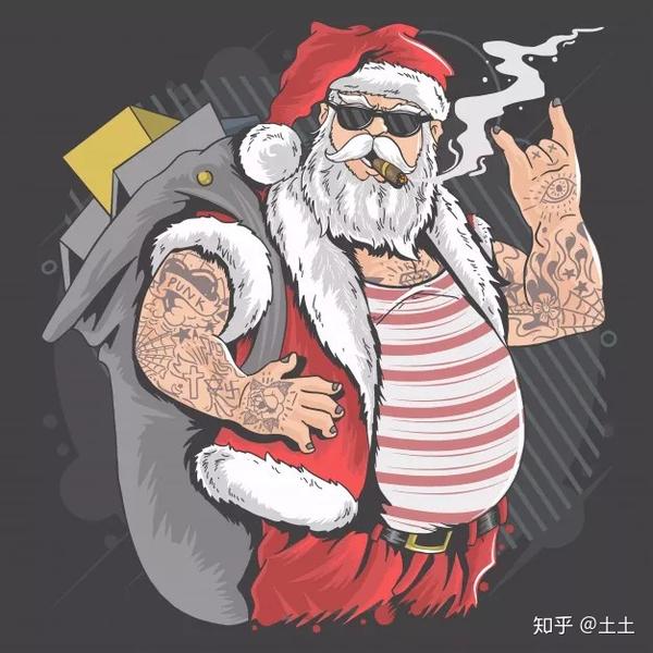 史上最硬核圣诞老人,全身94%的地方有纹身