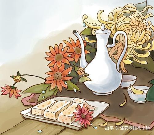 登高赏菊饮酒,九九重阳节,要记得感恩敬老