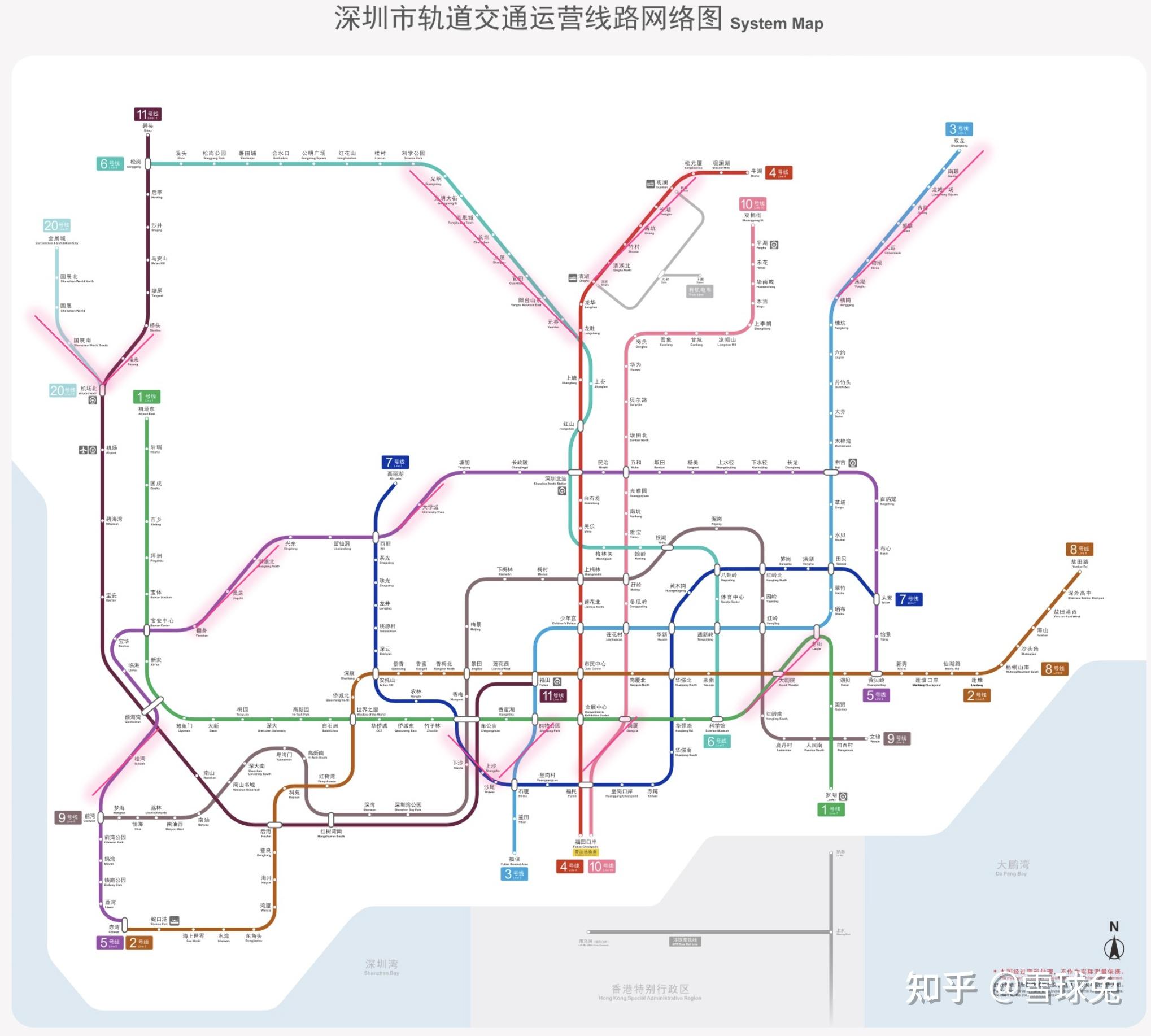 深圳地铁2021版线网图还有救吗
