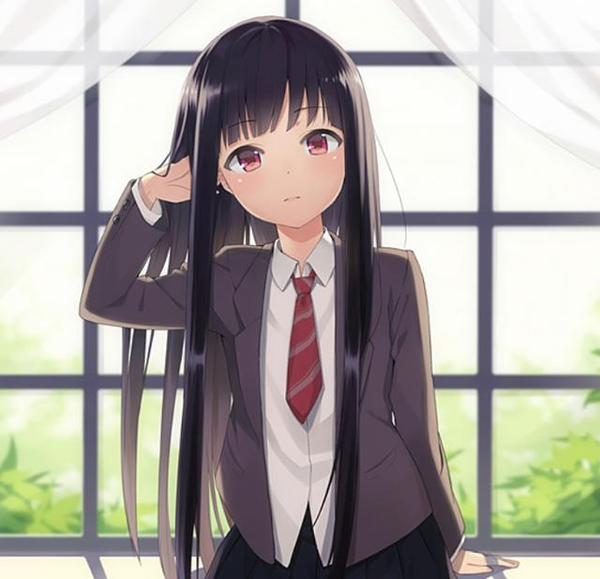 动漫美图欣赏:校园风系列,人见人爱,花见花开的活泼少女!