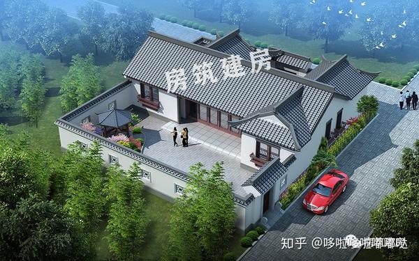 别墅设计:一层三合院,为什么人们都钟爱它?