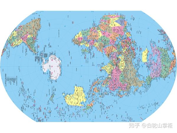 南半球世界地图