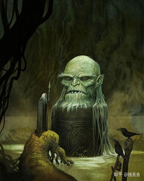智慧巨人密米尔向神王奥丁说出了世界最后的秘密此时,饿狼芬里尔的两