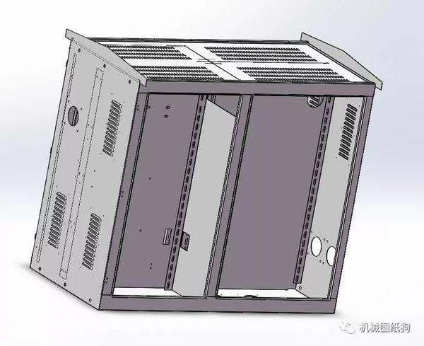 工程机械综合配电柜钣金机构3d图纸solidworks设计