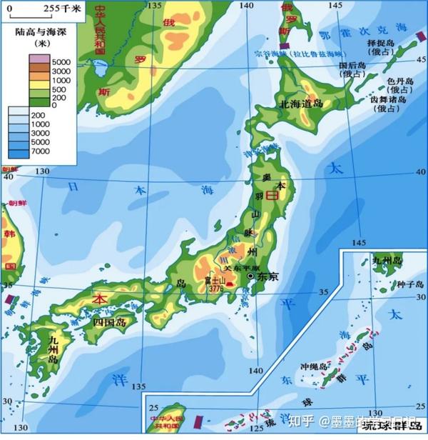 q2.日本的地形特征