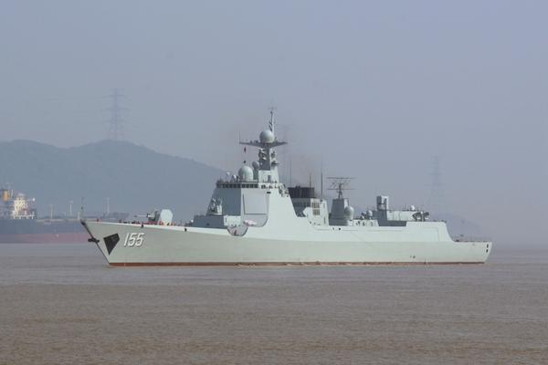 052d型驱逐舰155南京舰,隶属东海舰队驱逐舰六支队