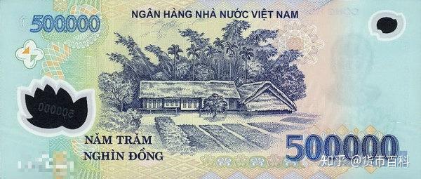 联合货币提供   500000越南盾面值背面