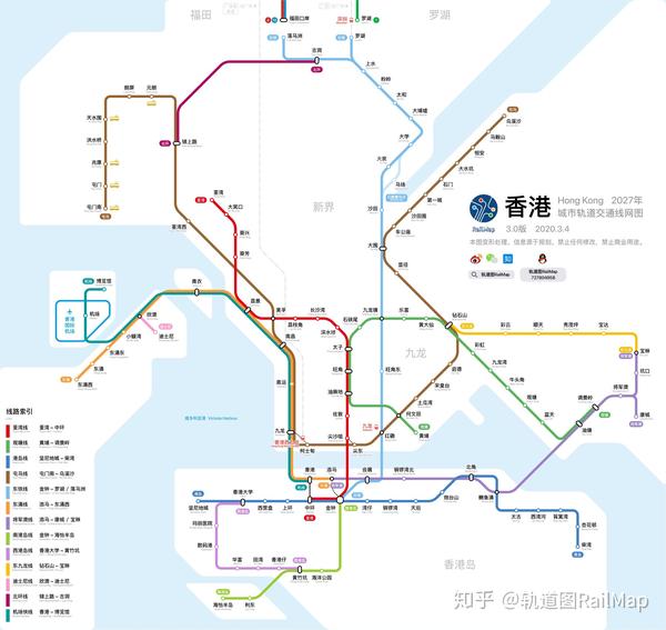 香港轨道交通2027年规划