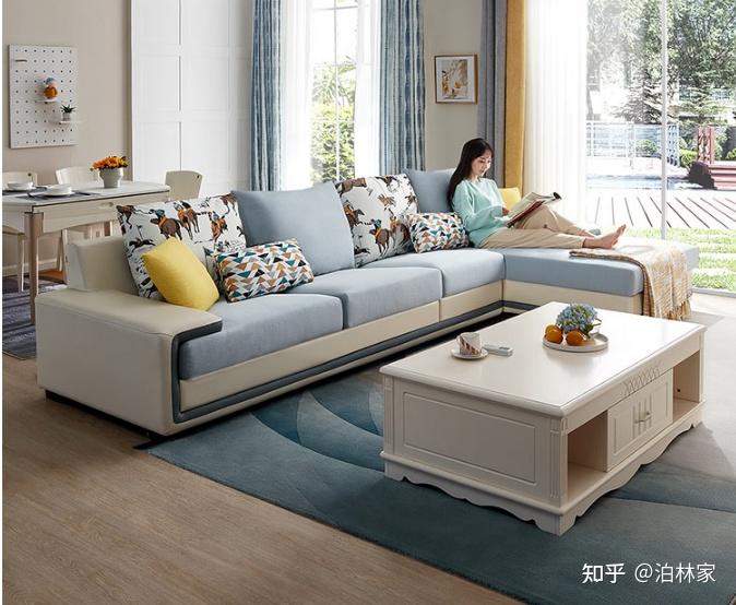 沙发不管是款式设计,还是在颜色搭配方面都很有出色全友家居客厅组合