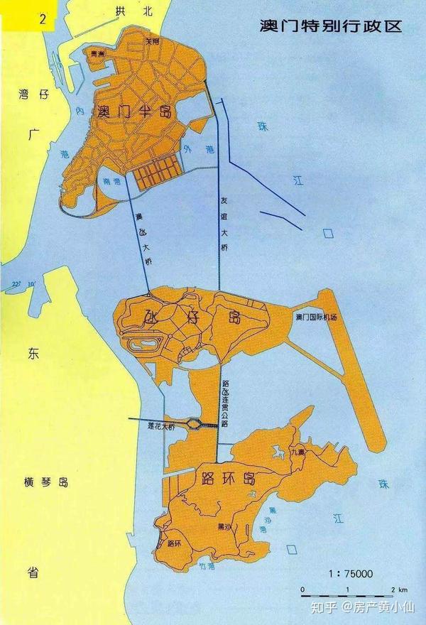 横琴地域面积106平方公里,是澳门的3倍大 2009年横琴成为第三个国家级