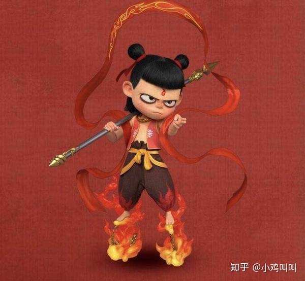 哪吒生气地说:"快放开我父母!不许你们伤害他们.