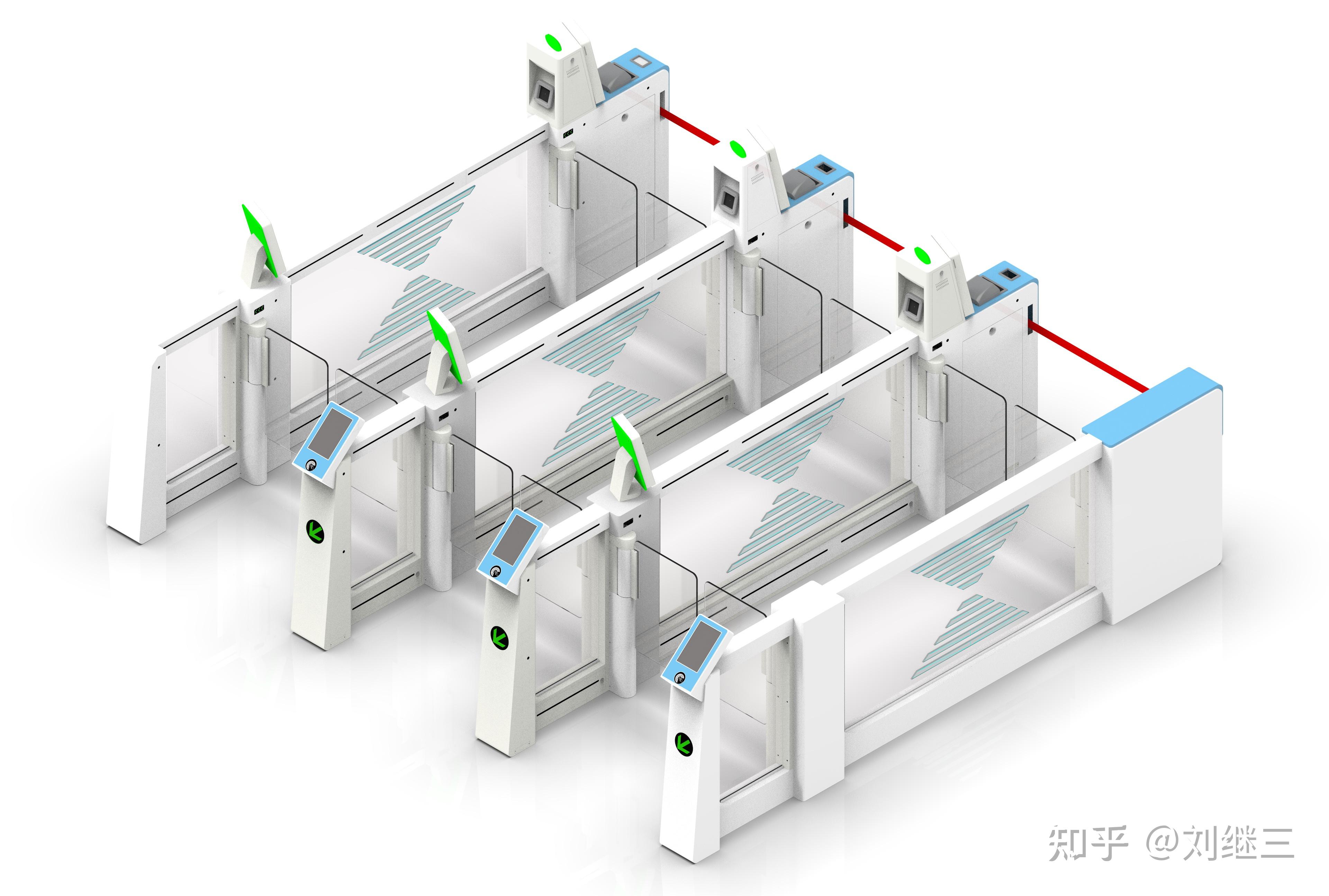 简称双门互锁摆闸,在机场使用叫做双道门机场摆门闸机,在口岸海关又