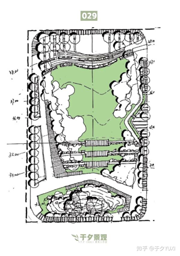 设计进阶|景观平面图方案抄绘100例