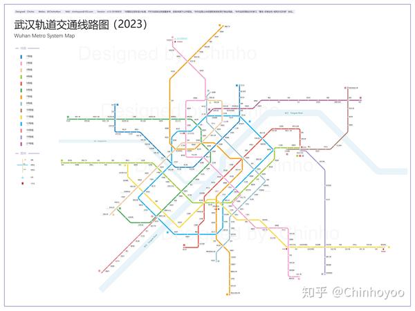 武汉轨道交通线路图(2023)