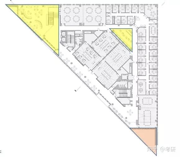 逆袭建筑快题硬核干货第二讲特殊地形三角形案例解析美国罗格斯大学