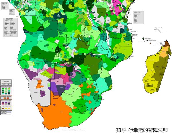 3,非洲语言地图(哇真的乱)