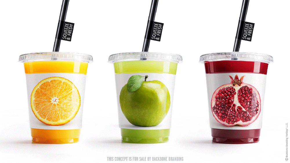 squeeze & fresh 设计:backbone branding