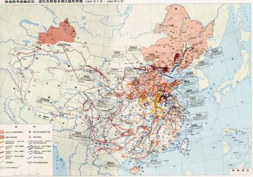 在1946年6月之前,国民党的统治区土地面积达730余万平方公里,占全国