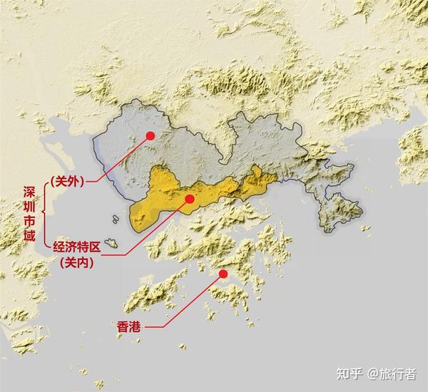 设立之初的深圳经济特区示意图