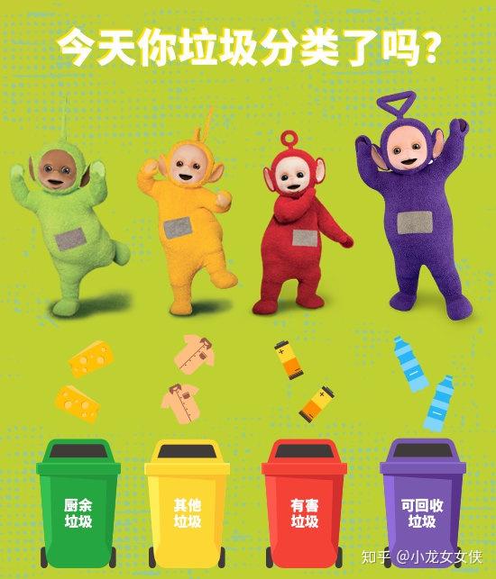 原来天线宝宝才是垃圾分类的形象大使啊!