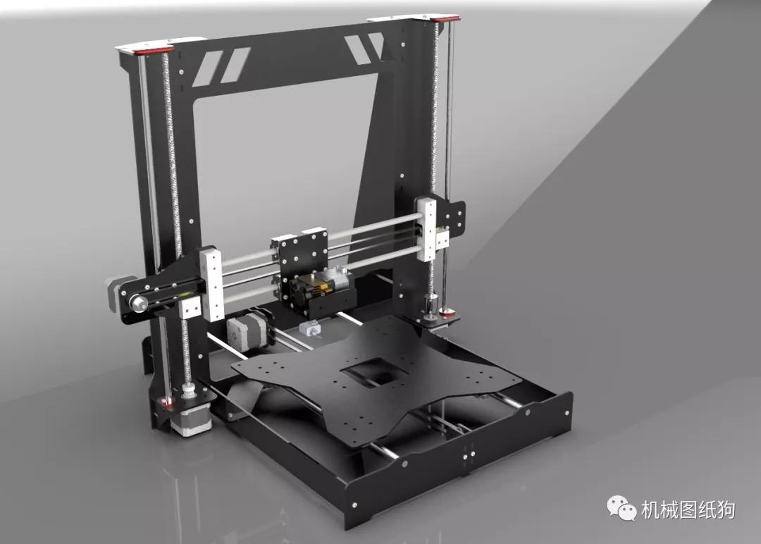 工程机械steelframe钢框架3d打印机三维建模图纸step格式