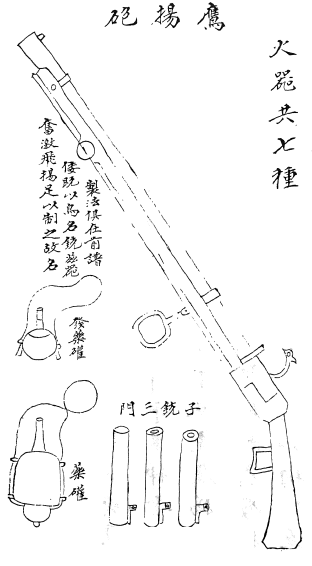 明代火炮复原轻型长加农或重型火绳枪九头鸟大鸟铳讲真抬枪才是真仿倭