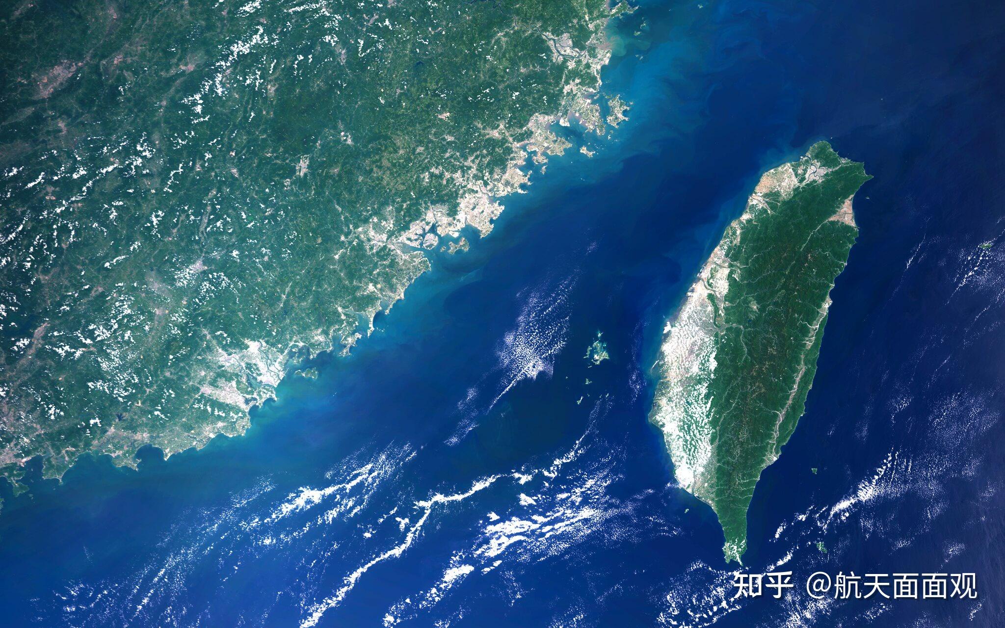 从太空视角看宝岛台湾