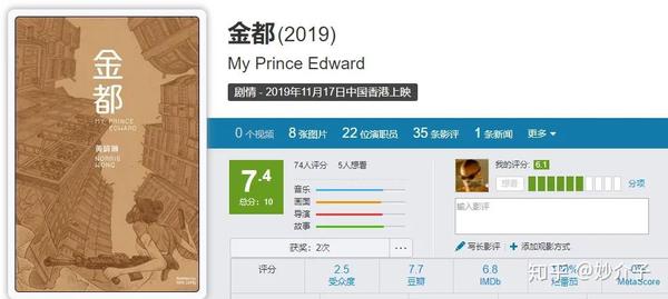 今天聊聊电影《金都》. 片名 my prince edward (2019).