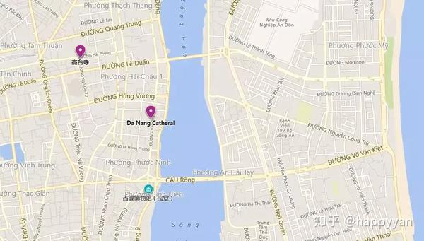 越南岘港景点地图图片