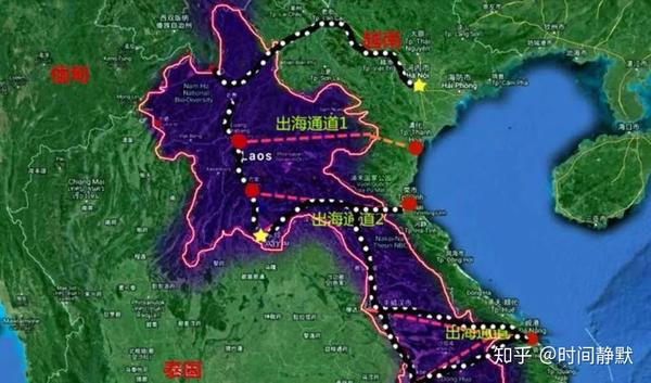 网友设想的老挝通过越南的出海方案