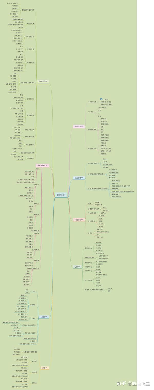 口腔医学 思维导图分享