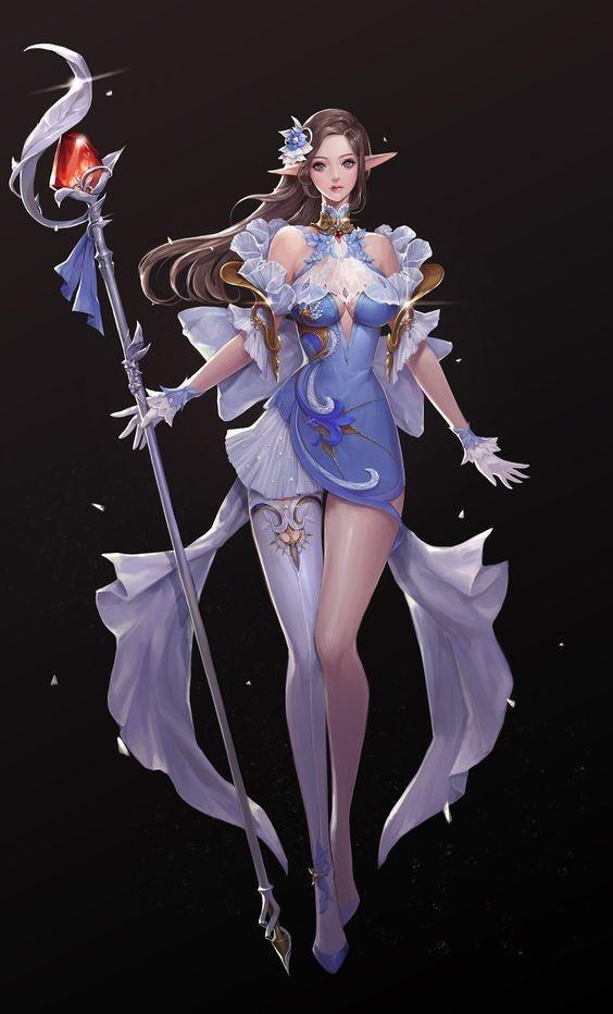 精美电脑cg魔幻风格美女