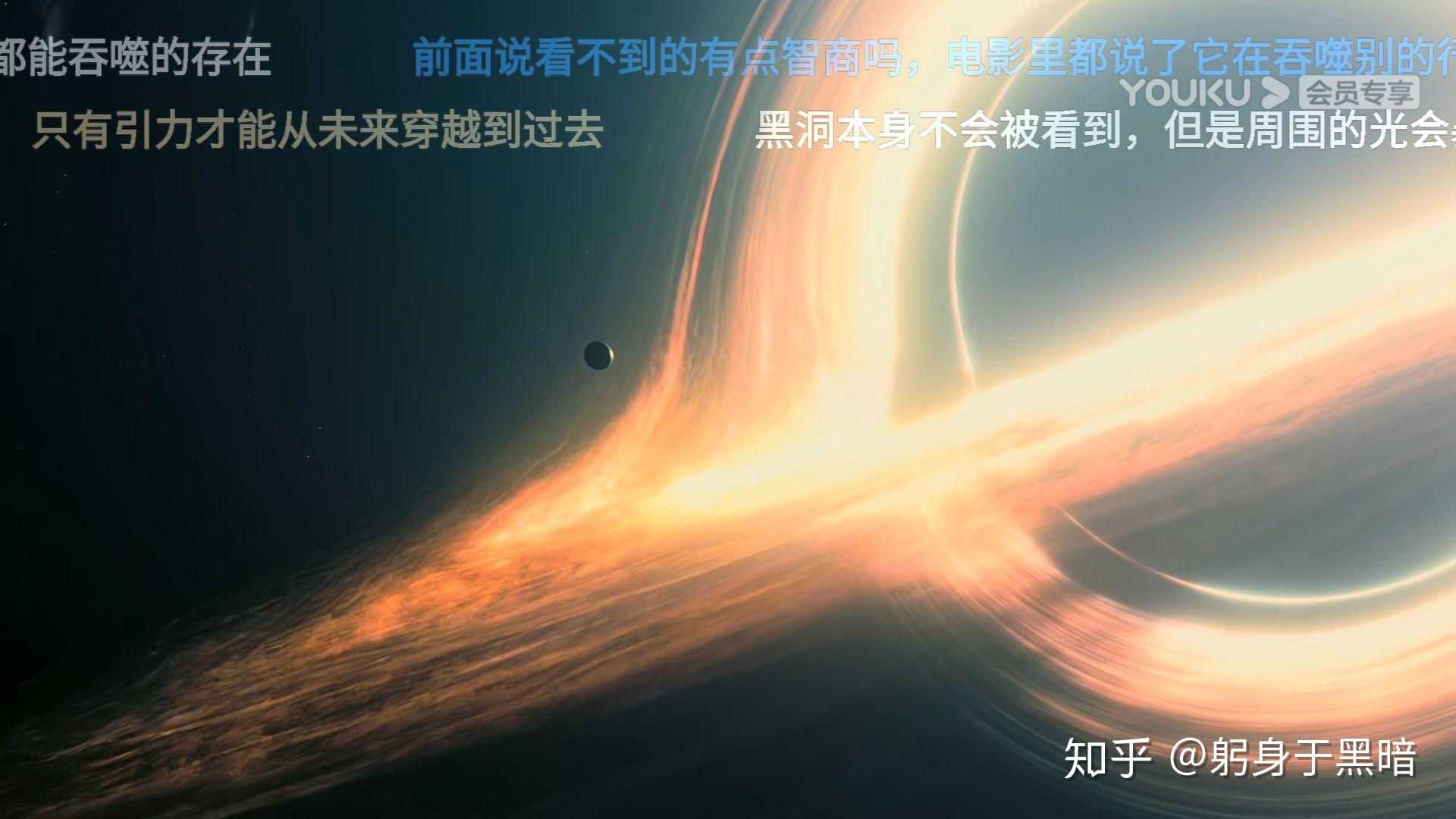 请问星际穿越封面中卡冈图雅黑洞旁边的球体是什么