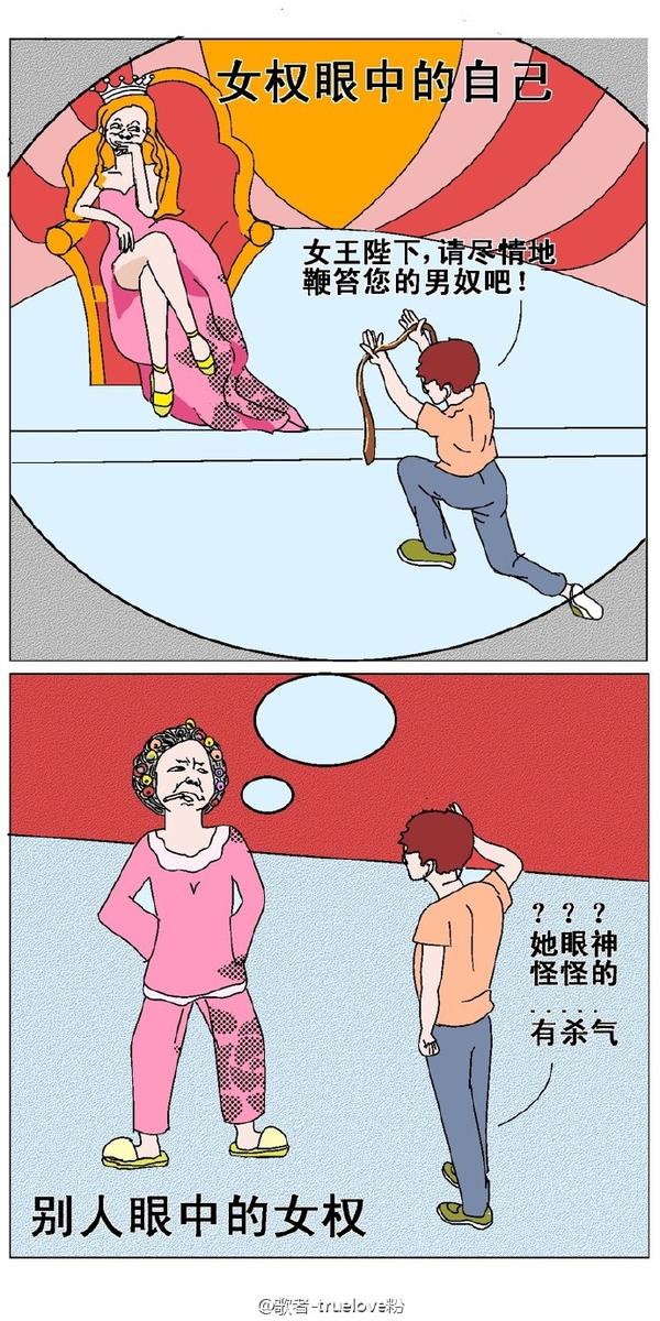 国内外有哪些讽刺女权的图文