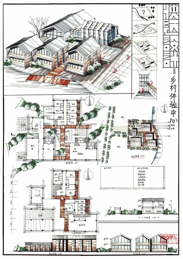 南湖俱乐部设计 2017:市民文化中心 2018:乡村博物馆设计 2019:游客