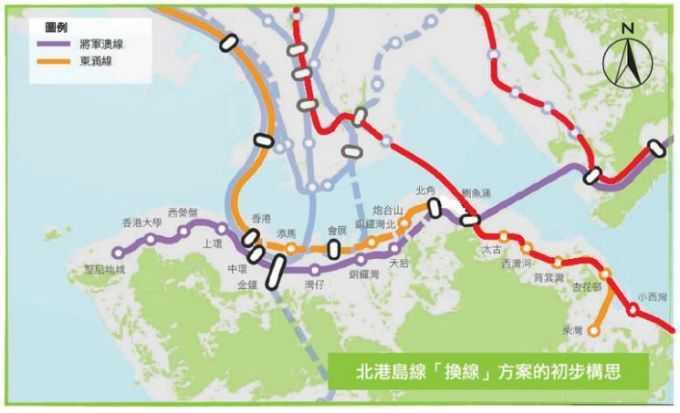 就铁路未来发展策略咨询公众,由顾问归纳7项地区优化方案,包括北港岛