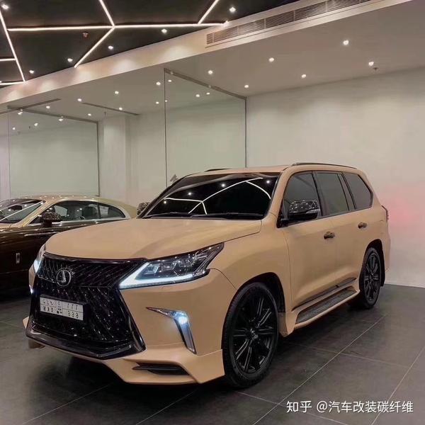 lexus/雷克萨斯lx570改装trd小包围巅峰版前唇后唇中网后视镜壳