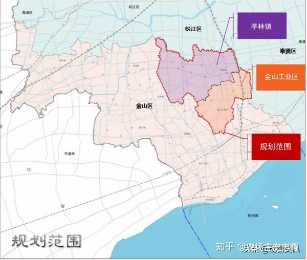 最新:金山区亭林镇(含金山工业区)总体规划 新增市域南枫线