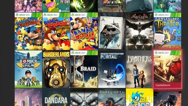 完整游戏阵容也可以在xbox官网查看