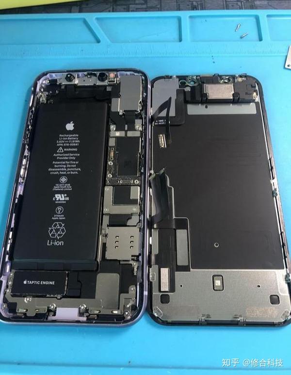 苹果iphone 11拆机分解换屏教程写原彩换原装屏系统识别是非原装